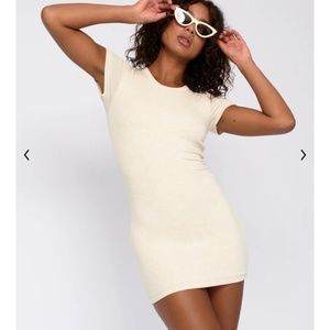 Skatie Baby Tee dress Latte